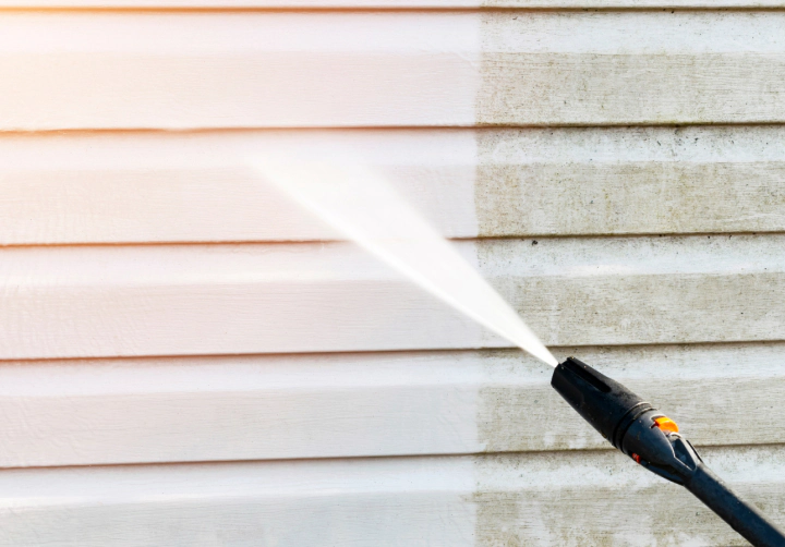 pressure washing facade
